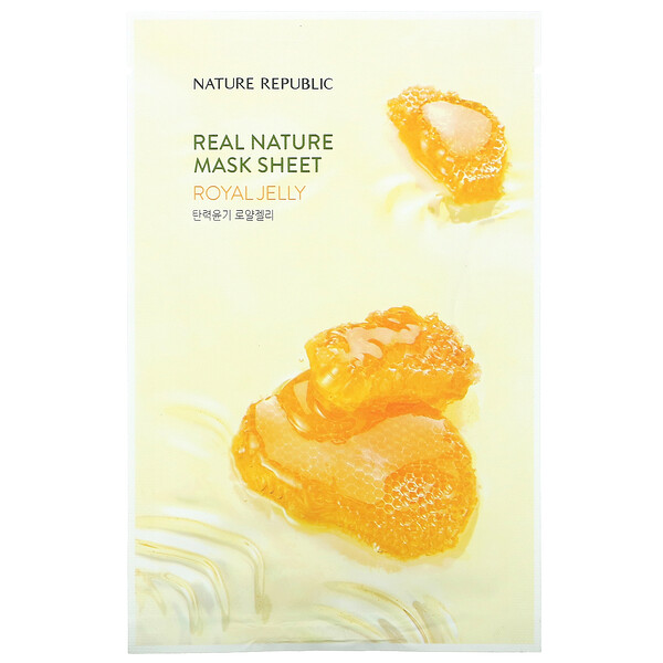 Real Nature Beauty Mask Sheet, Маточное молочко, 1 лист, 0,77 ж. унц. (23 мл) Nature Republic