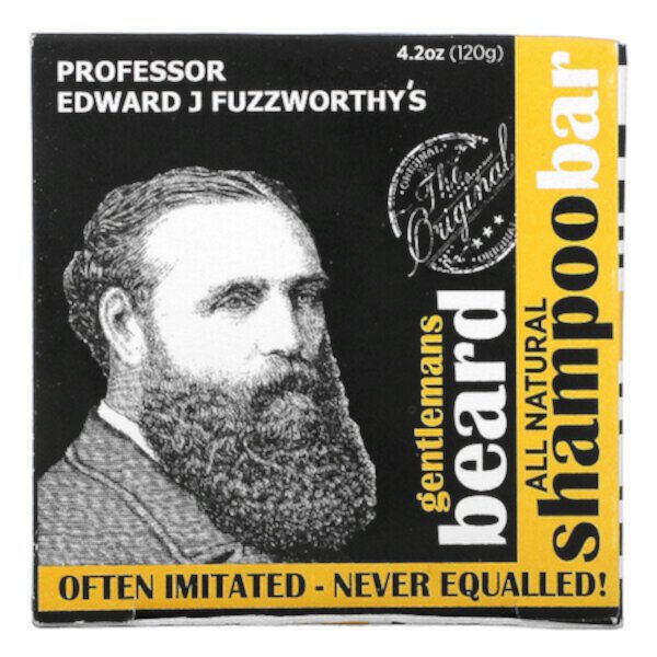 Gentlemans Beard Shampoo Bar, 4,2 унции (120 г) Professor Fuzzworthy's