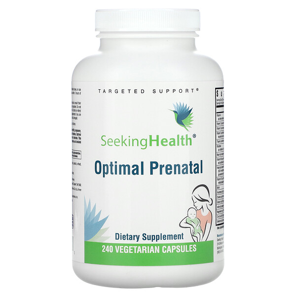 Оптимальный Перенатальный - 240 вегетарианских капсул - Seeking Health Seeking Health