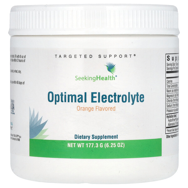 Optimal Electrolyte, оранжевый, 6,25 унции (177,3 г) Seeking Health