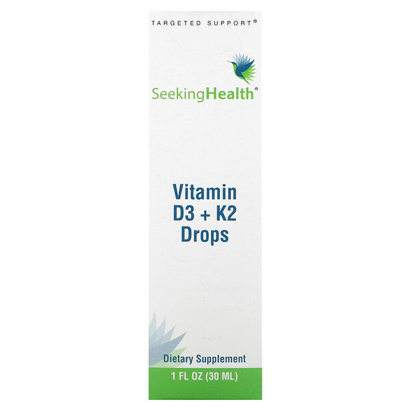 Витамин D3 + K2 Капли - 30 мл - Seeking Health Seeking Health