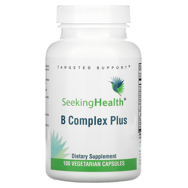 B Complex Plus, 100 вегетарианских капсул Seeking Health