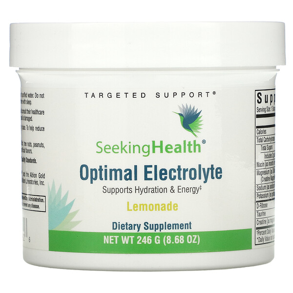 Optimal Electrolyte, Лимонад, 8,68 унции (246 г) Seeking Health
