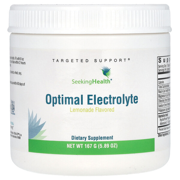 Optimal Electrolyte, лимонад, 5,89 унции (167 г) Seeking Health