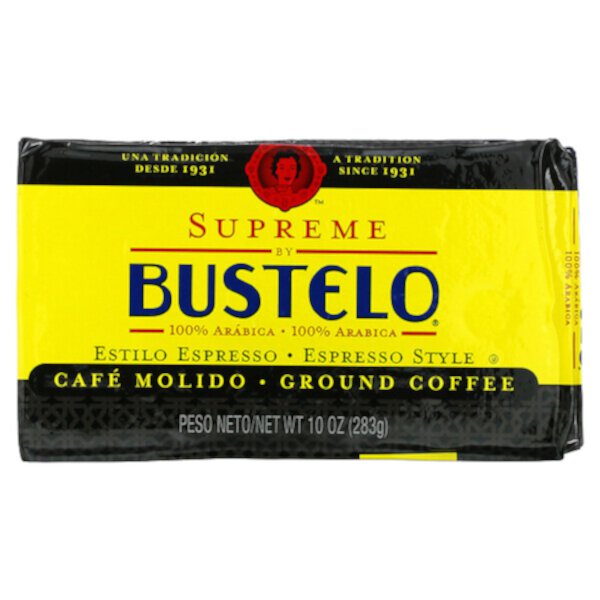 Supreme by Bustelo, Молотый эспрессо, 10 унций (283 г) Café Bustelo