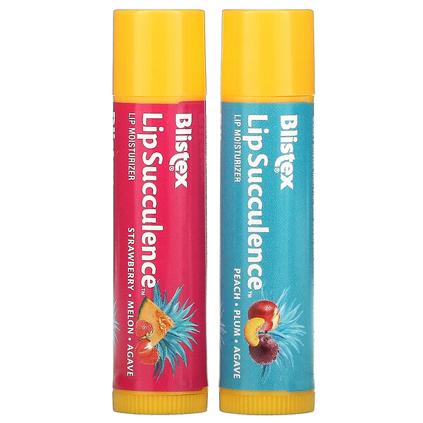Lip Succulence, Tropical, 2 упаковки по 0,15 унции (4,25 г) каждая Blistex