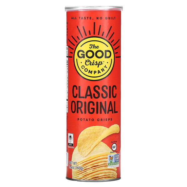 Картофельные чипсы, классические оригинальные, 5,6 унции (160 г) The Good Crisp Company