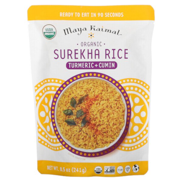 Органический рис Surekha, куркума + тмин, 8,5 унций (241 г) Maya Kaimal