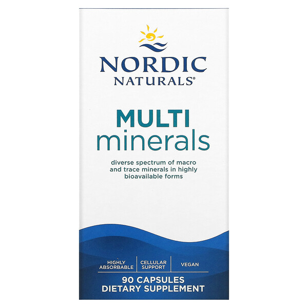 Мультиминералы, 90 капсул Nordic Naturals
