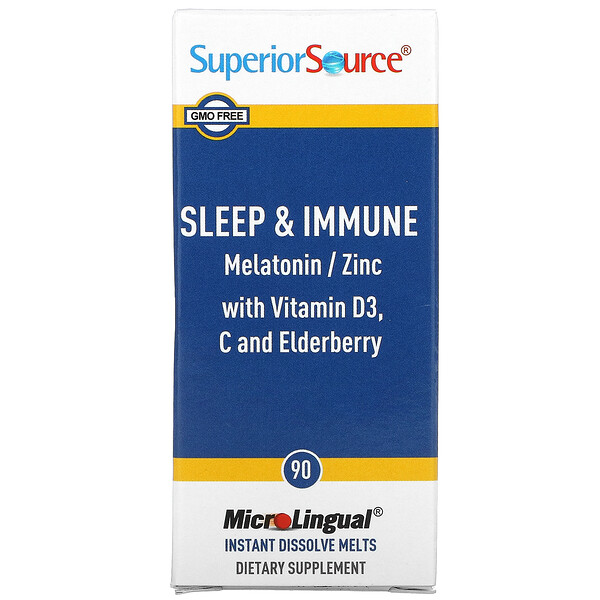 Sleep & Immune, 90 быстрорастворимых тающих растворов MicroLingual Superior Source