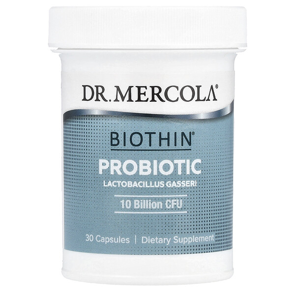 Biothin Probiotic, Lactobacillus Gasseri, 10 миллиардов КОЕ, 30 капсул - Dr. Mercola Dr. Mercola