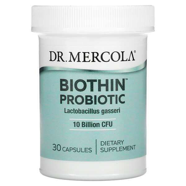 Biothin Probiotic, Lactobacillus Gasseri, 10 миллиардов КОЕ, 30 капсул - Dr. Mercola Dr. Mercola