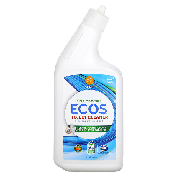 Ecos, Средство для чистки унитаза, кедр, 24 жидких унции (710 мл) Earth Friendly Products
