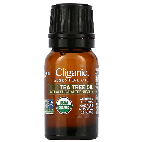 100% чистое эфирное масло чайного дерева, 0,33 ж. унц. (10 мл) Cliganic