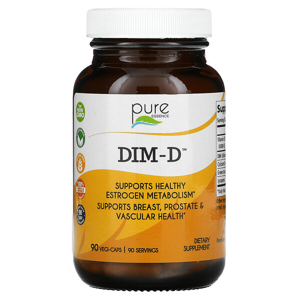 DIM-D, 90 растительных капсул Pure Essence