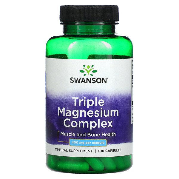 Тройной магниевый комплекс - 400 мг - 100 капсул - Swanson Swanson