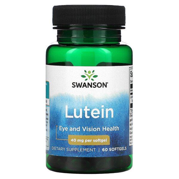 Лютеин, 40 мг, 60 мягких таблеток Swanson