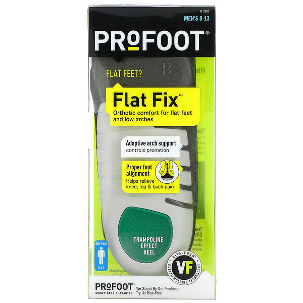 Flat Fix, Адаптивная поддержка свода стопы, мужчины 8-13 лет, 1 пара Profoot