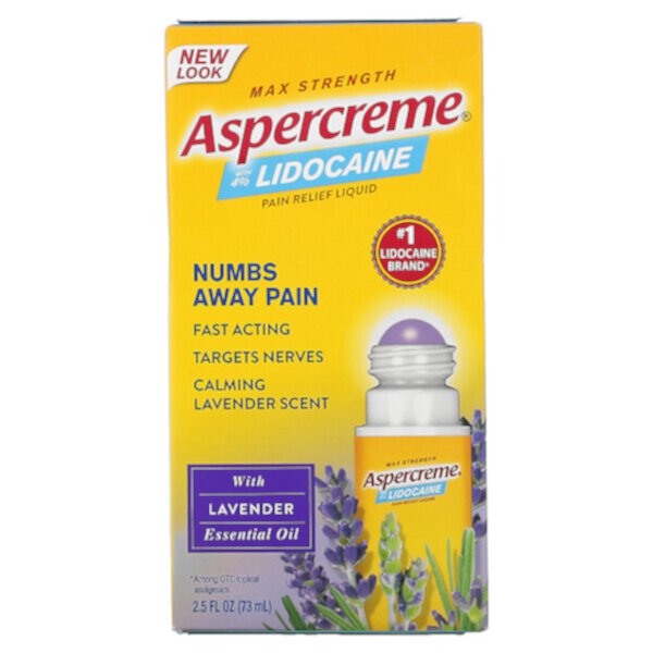 Максимальная сила, обезболивающее с лидокаином 4% и маслом лаванды - 73 мл - Aspercreme Aspercreme