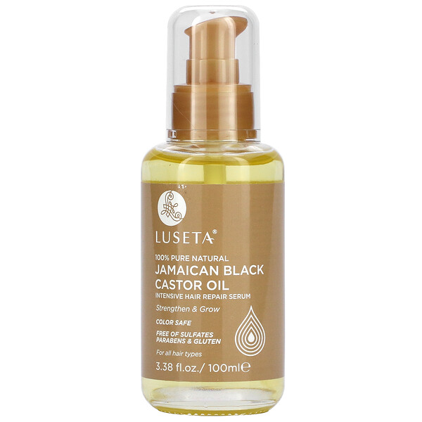 Ямайское черное касторовое масло, интенсивная сыворотка для волос, 3,38 ж. унц. (100 мл) Luseta Beauty