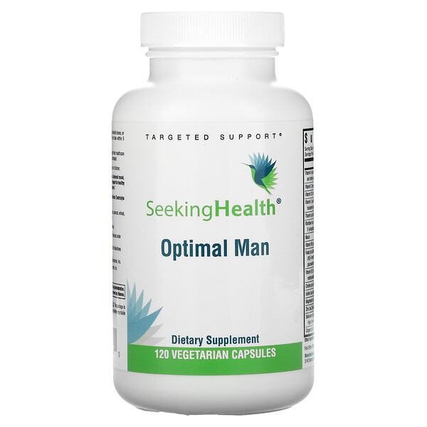 Optimal Man, 120 вегетарианских капсул Seeking Health