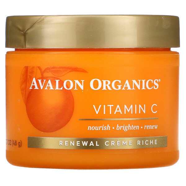 Витамин C, Renewal Creme Riche, 1,7 унции (48 г) Avalon Organics
