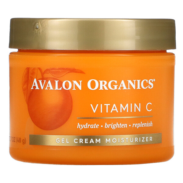 Витамин С, увлажняющий гель-крем, 1,7 унции (48 г) Avalon Organics