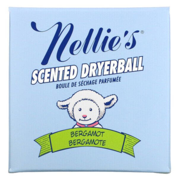 Ароматизированный шарик для сушки, бергамот, 1 шарик для сушки Nellie's