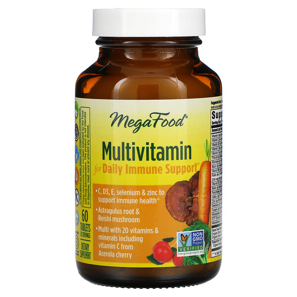 Мультивитамины для ежедневной поддержки иммунитета, 60 таблеток MegaFood