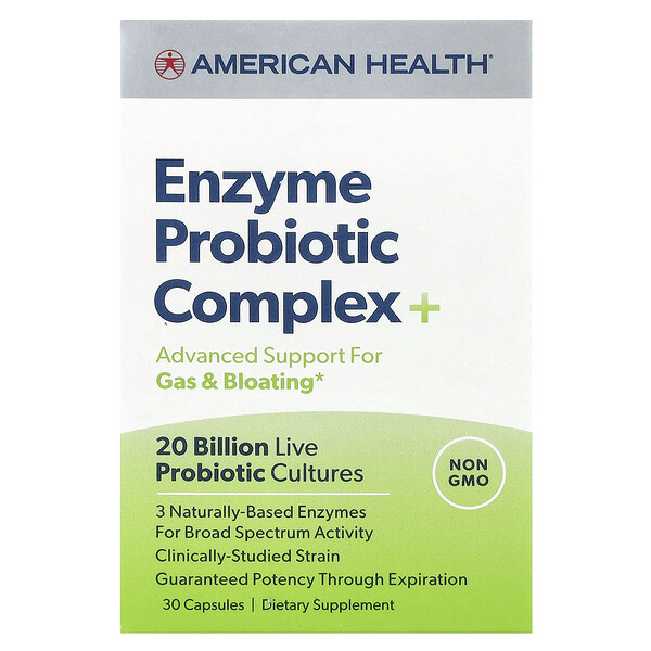 Enzyme Probiotic Complex+, 30 Capsules (Капсулы) American Health