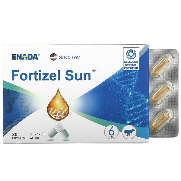 Fortizel Sun, Средство для укрепления клеточной системы, 30 капсул ENADA