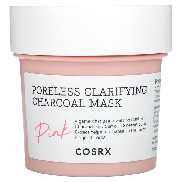 Осветляющая угольная маска Poreless, розовая, 3,88 унции (110 г) Cosrx