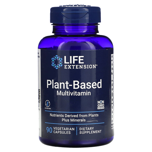 Растительный мультивитамин, 90 вегетарианских капсул - Life Extension Life Extension