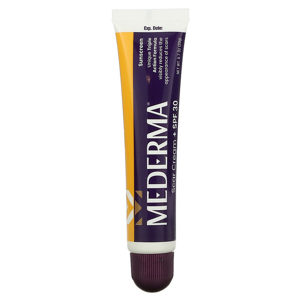 Крем от шрамов + SPF 30, 0,7 унции (20 г) Mederma