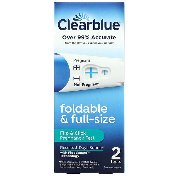 Тест на беременность Flip & Click, 2 теста Clearblue