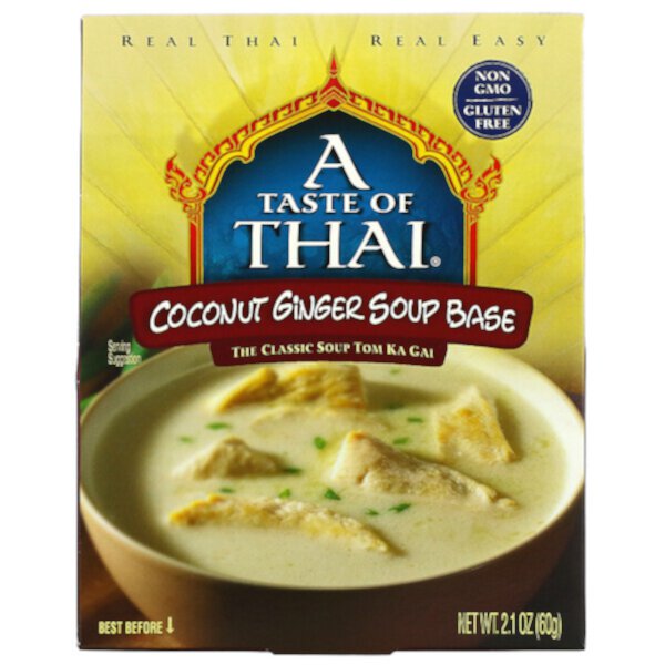 Основа для кокосово-имбирного супа, 2,1 унции (60 г) A Taste Of Thai