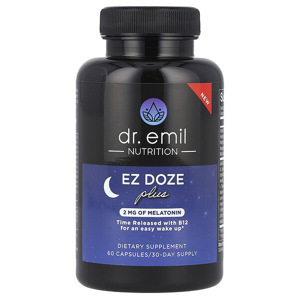 EZ DOZE Plus Melatonin, 60 Capsules (Капсулы) Dr. Emil Nutrition