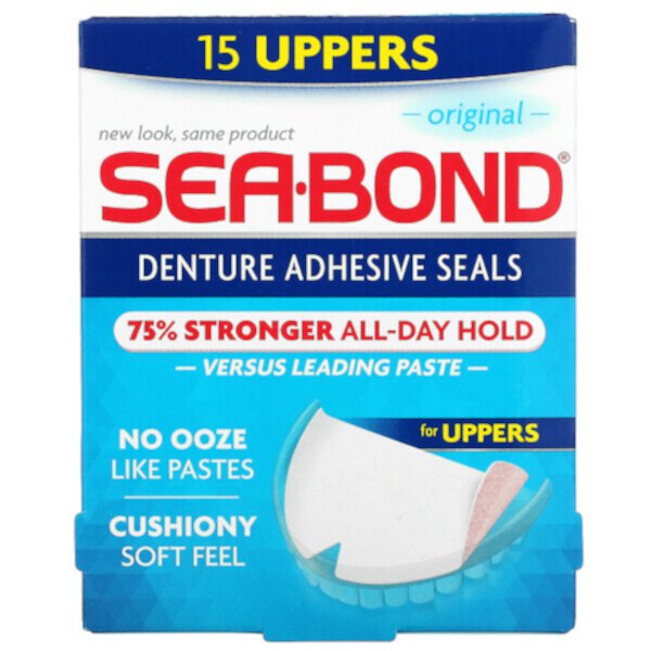 Клейкие пломбы для зубных протезов, оригинальные, 15 шт. SeaBond