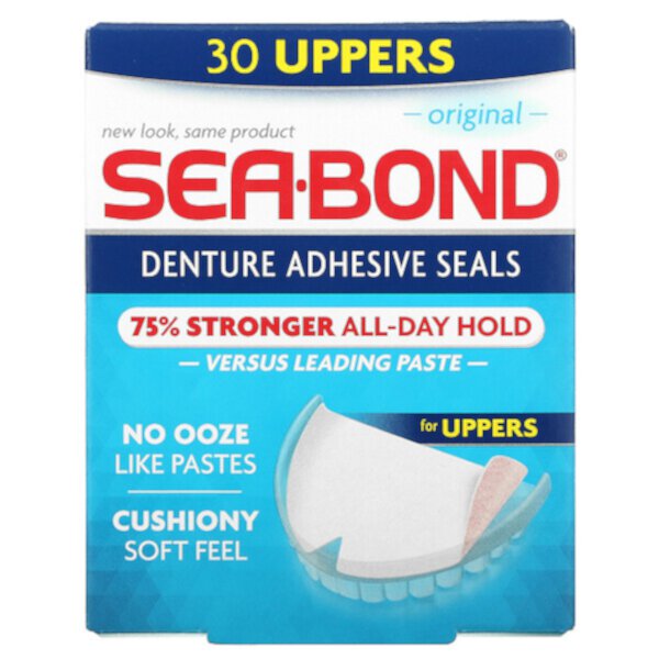 Клейкие пломбы для зубных протезов, оригинальные, 30 шт. SeaBond