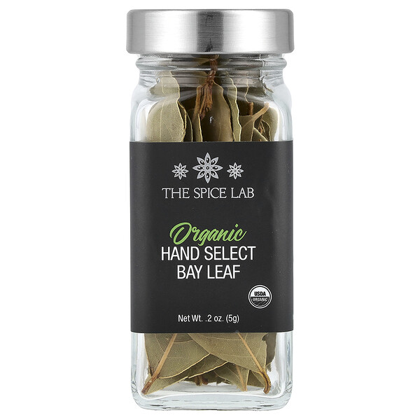 Органический лавровый лист Hand Select, 0,2 унции (5 г) The Spice Lab