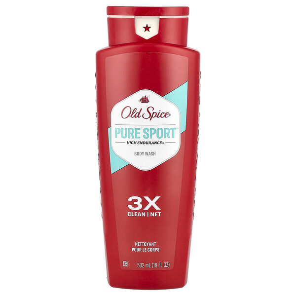 Гель для душа Pure Sport 532 мл с длительным ароматом и трехуровневой очисткой Old Spice