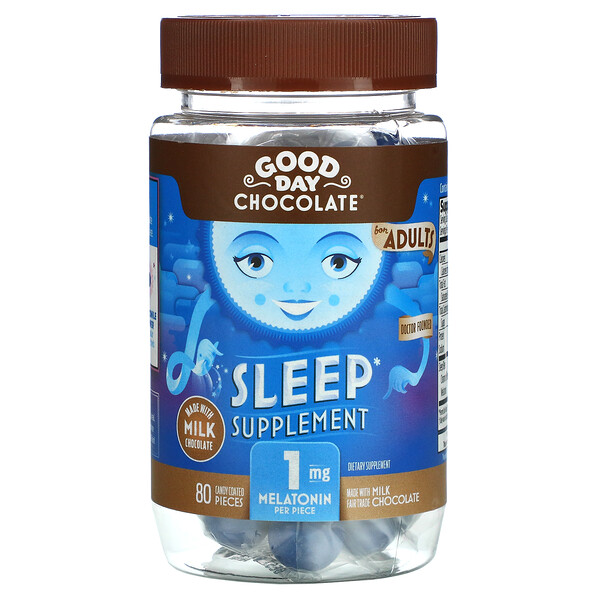 Добавка для сна, для взрослых, 80 конфет в глазури Good Day Chocolate