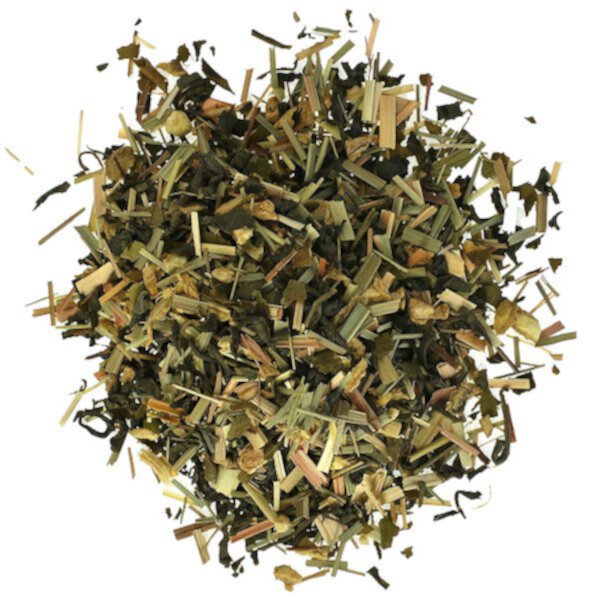 Цельнолистовой зеленый чай, зеленый имбирь и лимон, 1 фунт (16 унций) Heavenly Tea Leaves