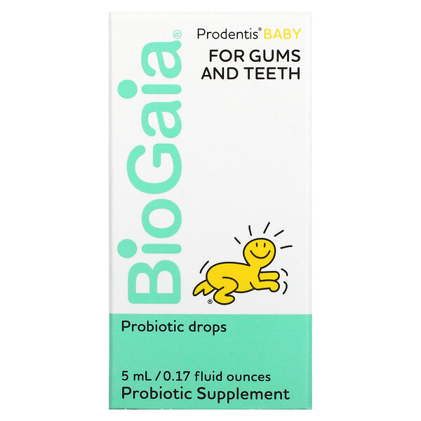 Prodentis Baby, Капли с пробиотиками, для десен и зубов, 0,17 ж. унц. (5 мл) BioGaia