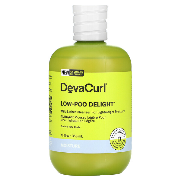 Low-Poo Delight, Очищающее средство с мягкой пеной для легкого увлажнения, 12 жидких унций (355 мл) DevaCurl