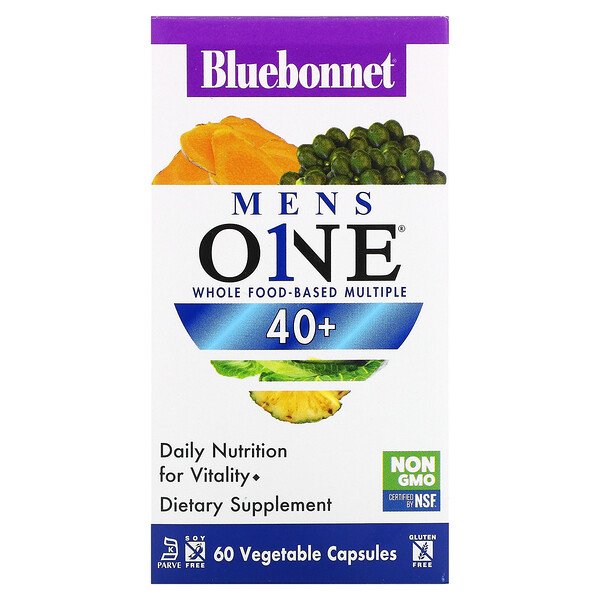 Мужской мультивитамин 40+ - 60 растительных капсул - Bluebonnet Nutrition Bluebonnet Nutrition