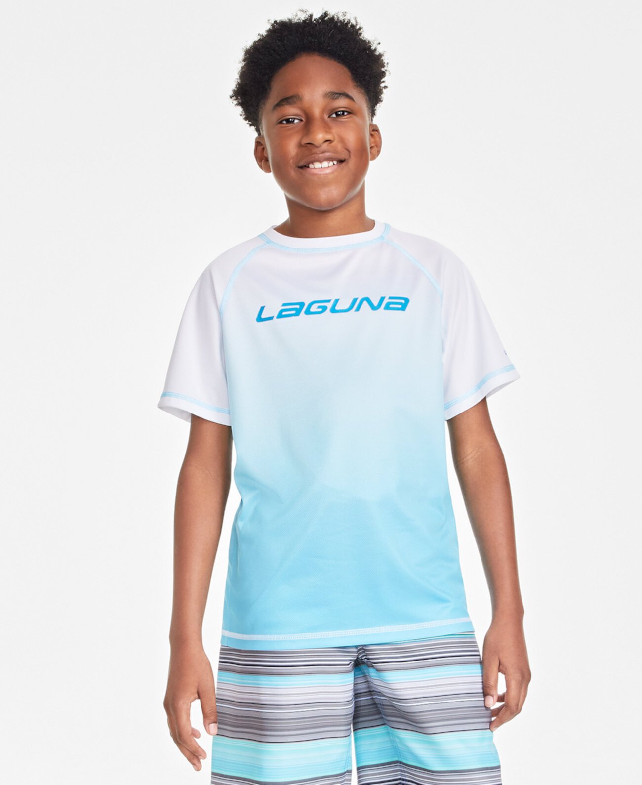 Солнцезащитная футболка с короткими рукавами и принтом Big Boys Ombre Spark Laguna