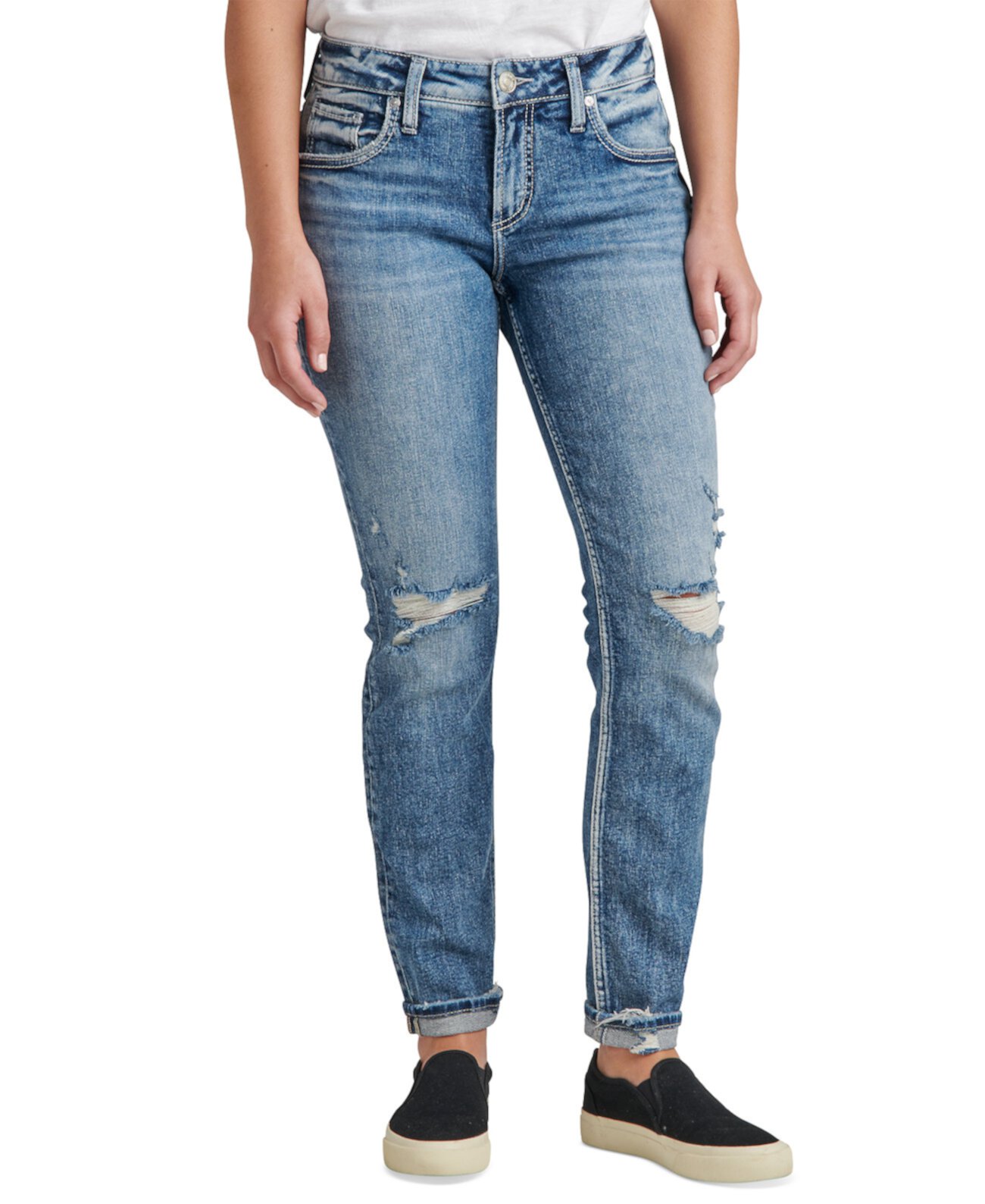 Женские джинсы-бойфренды Silver Jeans Co.