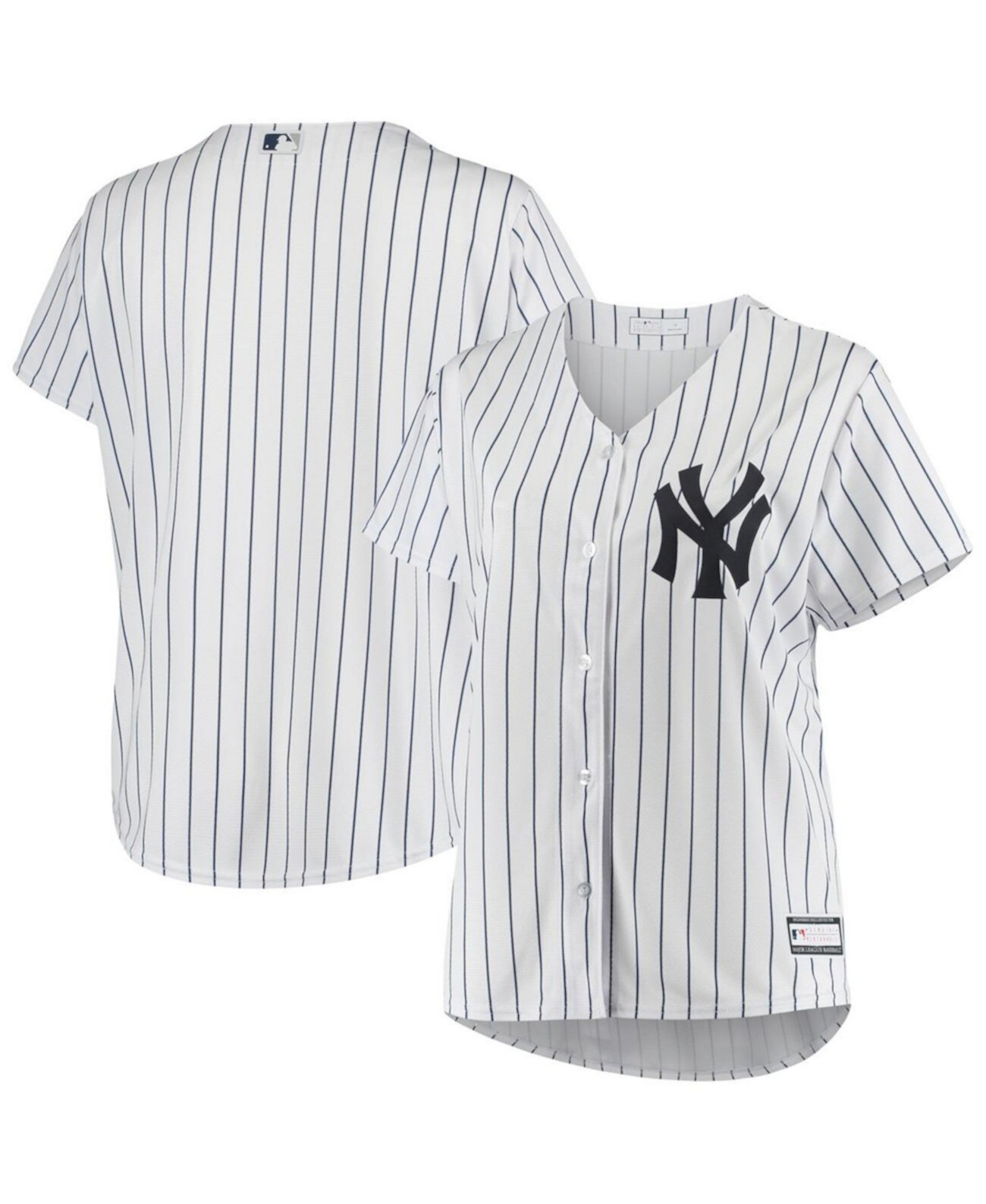 Женское белое джерси New York Yankees больших размеров, продезинфицированное, реплика команды Profile