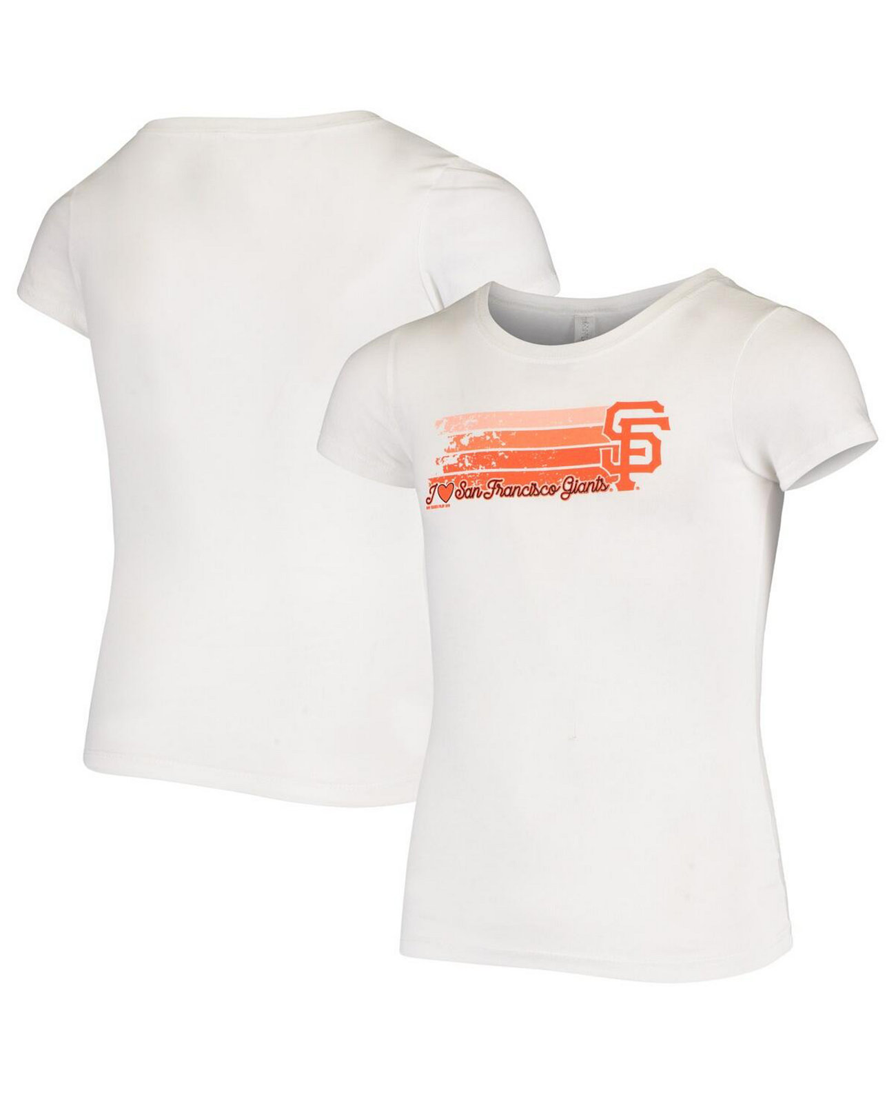 Белая футболка для девочек Big Girls San Francisco Giants Zoomie Princess Bimm Rider Sportswear